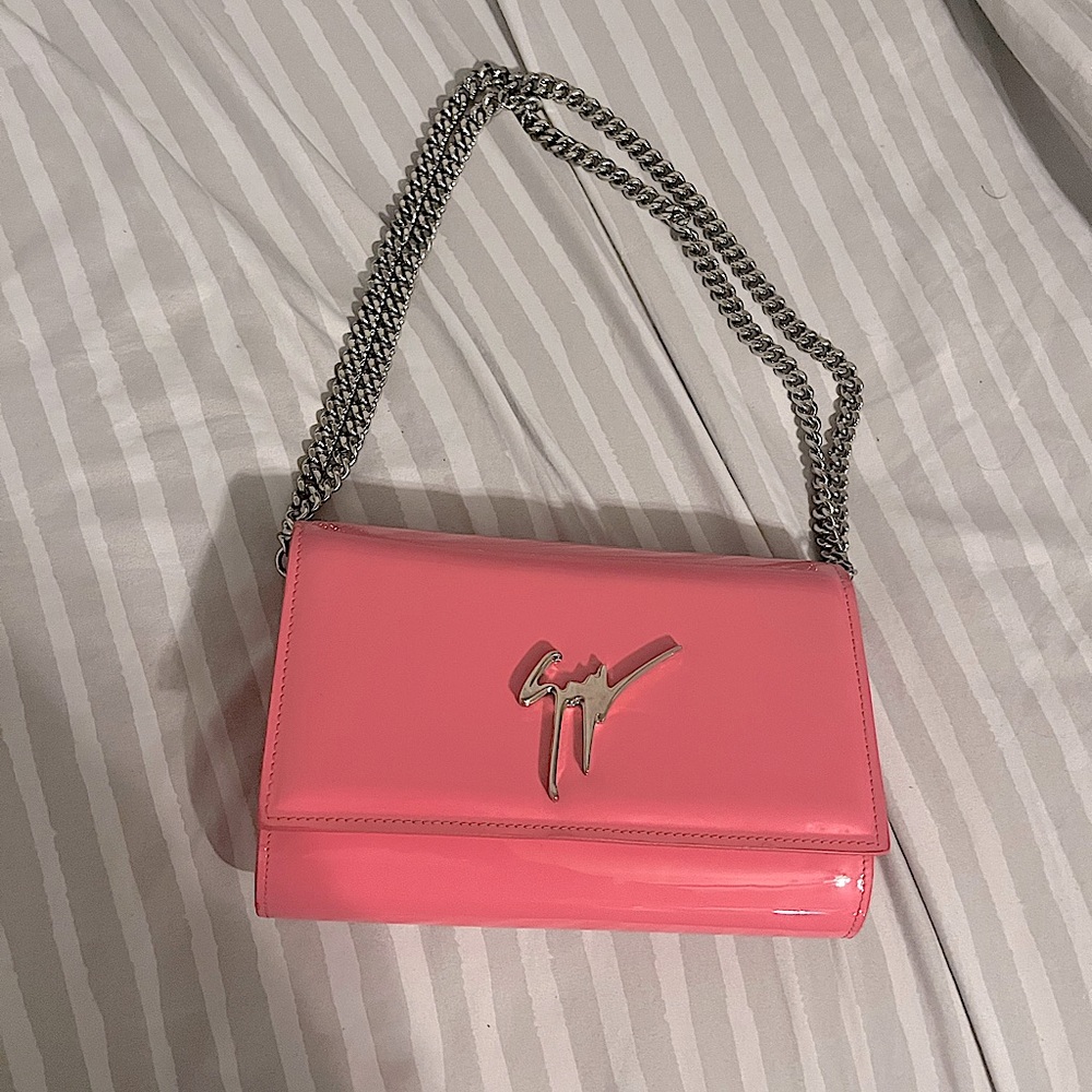 Giuseppe zanotti “ cleopatrara “ pink purse.